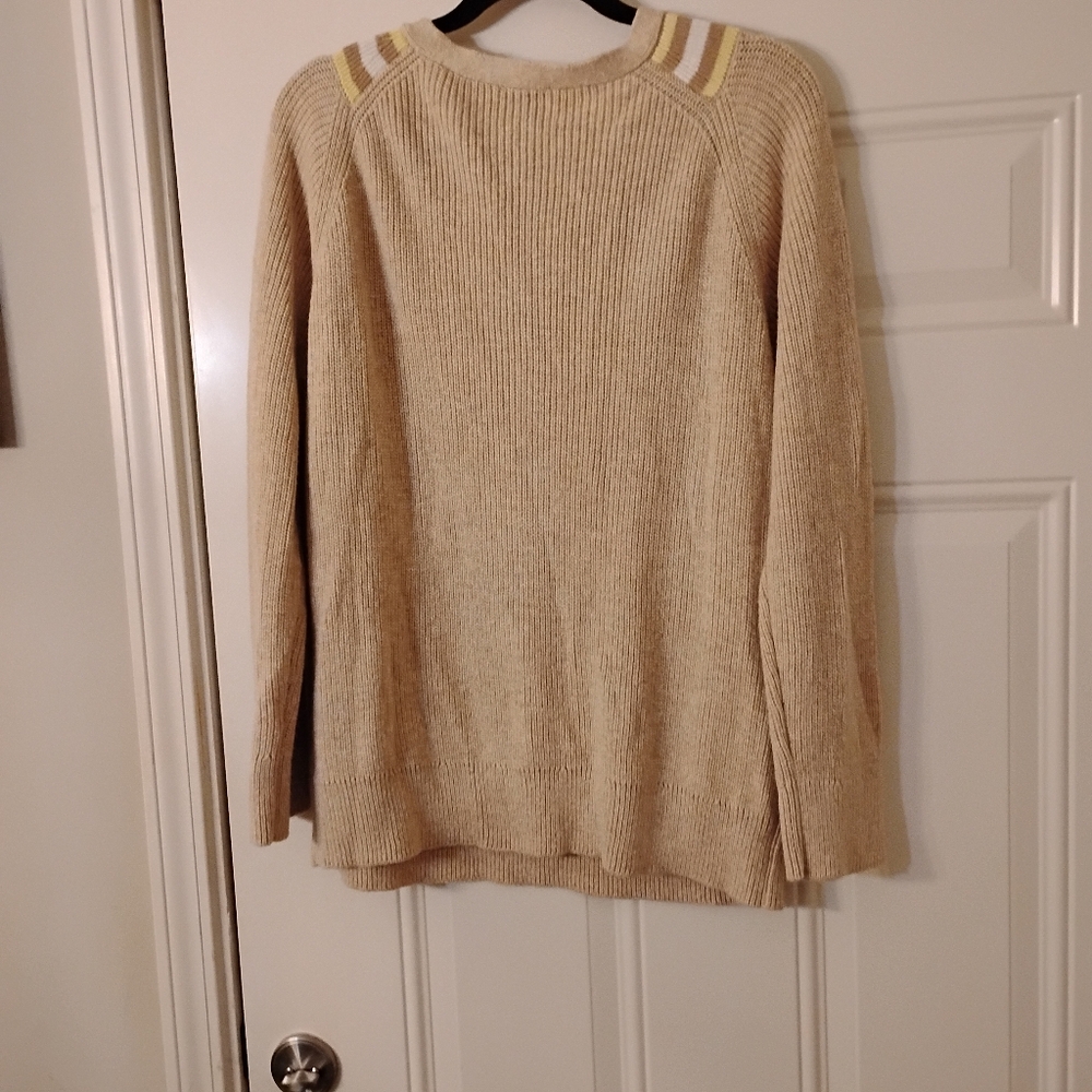 Talbot's Women's Long Sleeve Textured V Neck Pullover Sweater 2x Like New - Picture 2 of 2